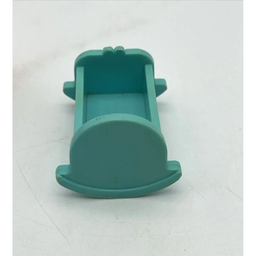 1972 Fisher Price Little People Dollhouse Furniture Baby Cradle & Rocking Horse - Picture 8 of 10